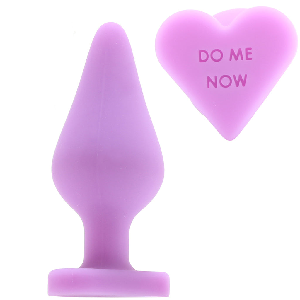 Candy Hearts Do Me Now Small Butt Plug in Purple - Tophatter's Adult Products Anal Sex Toys > Butt Plugs - Tophatter Daily Deals