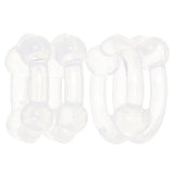 Alpha Liquid Silicone Double Stacker Rings Cock Rings - Tophatter Daily Deals