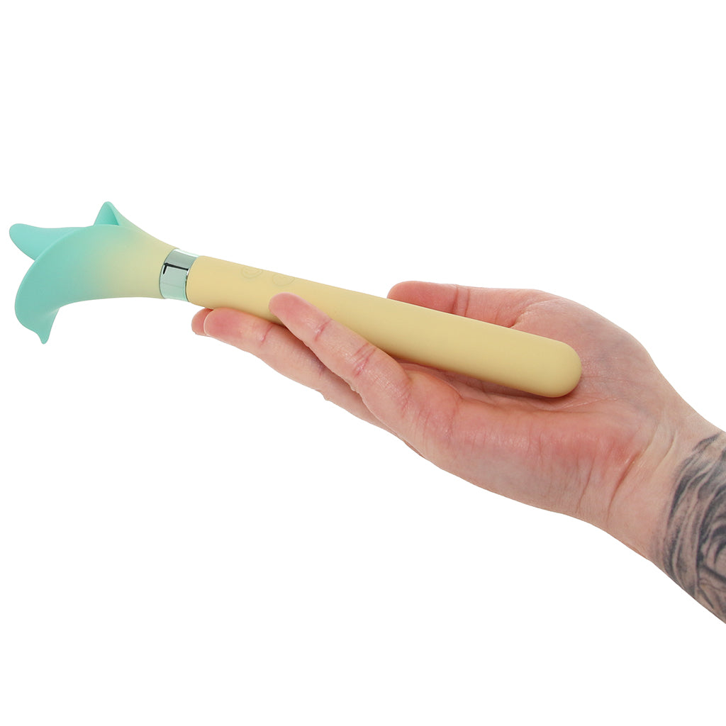 Vala Fiercely Powerful Silicone Flower Vibe in Yellow Vibrators > Clitoral Stimulators - Tophatter Daily Deals