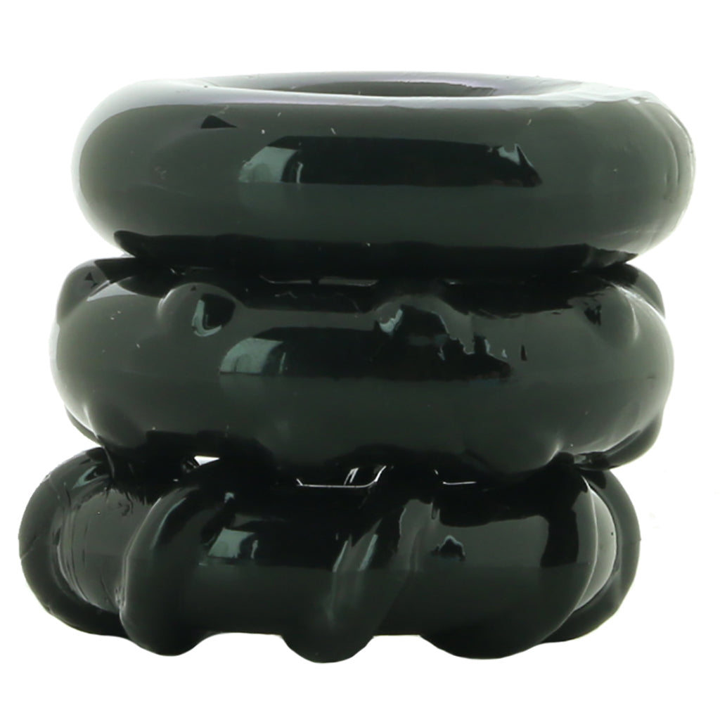 Renegade Dyno Cock Rings 3 Pack in Black Cock Rings - Tophatter Daily Deals