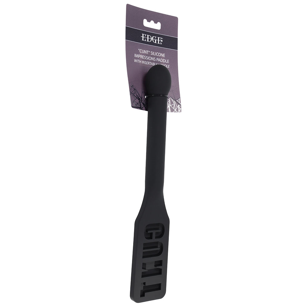 Edge C*NT Impression Silicone Paddle Bondage and Fetish > Whips and Crops - Tophatter Daily Deals