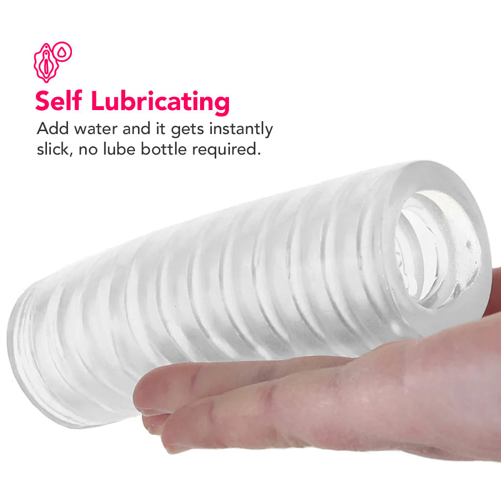 Rize Ribz Self Lubricating Stroker in Glow in the Dark Male Masturbators > Pocket Strokers - Tophatter Daily Deals