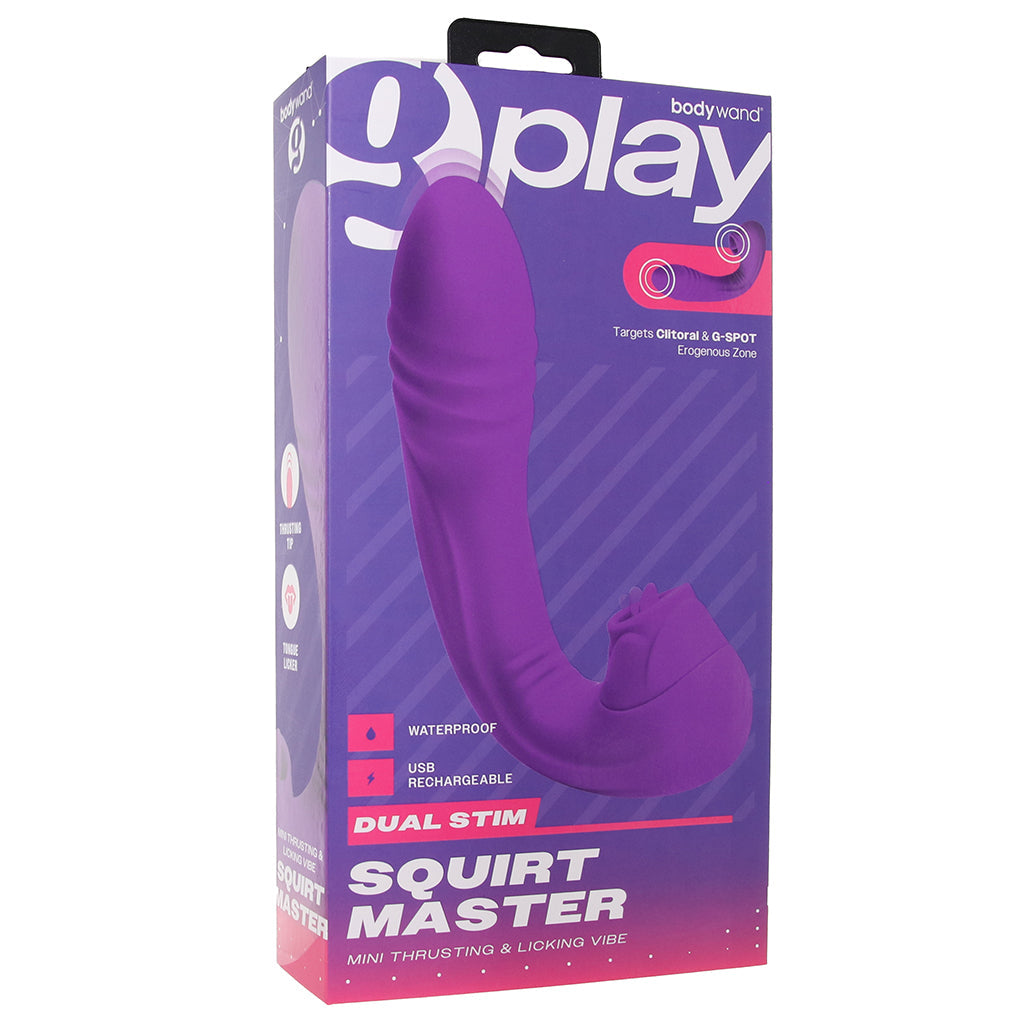 BodyWand G-Play Squirt Master Thrusting & Licking Vibe Vibrators > Rabbit Vibrators - Tophatter Daily Deals