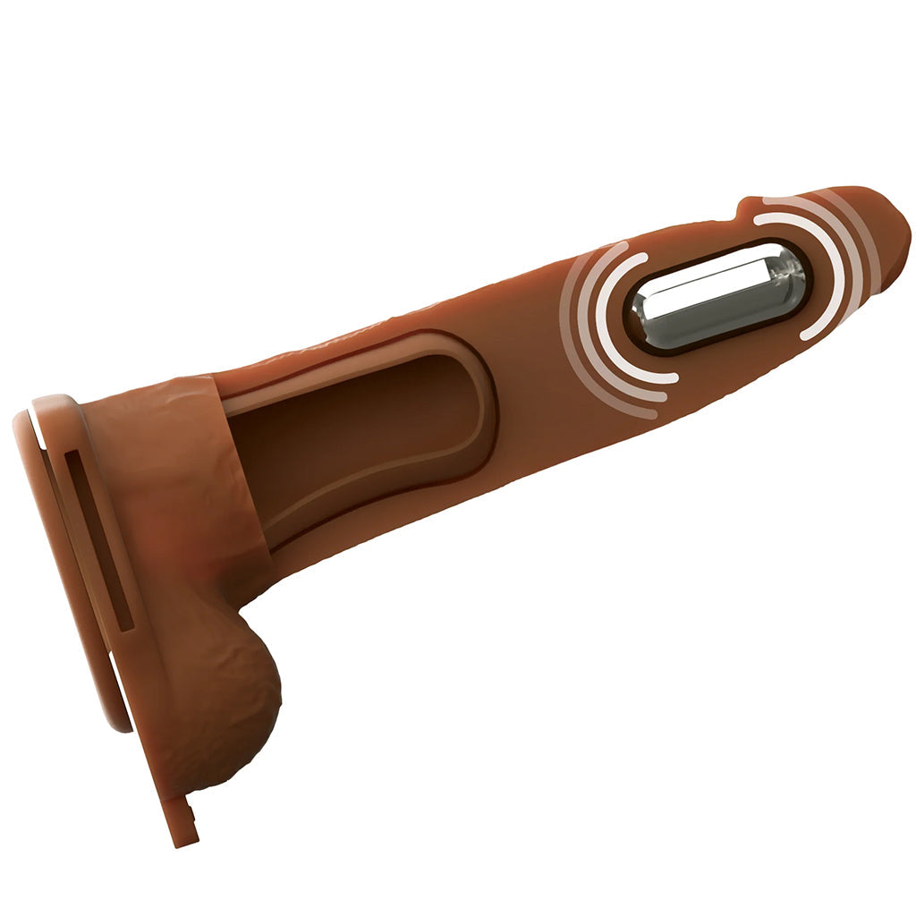Fantasy X-tensions 7 Inch Hollow Strap-On Vibe in Brown Male Enhancement > Extenders and Sleeves - Tophatter Daily Deals