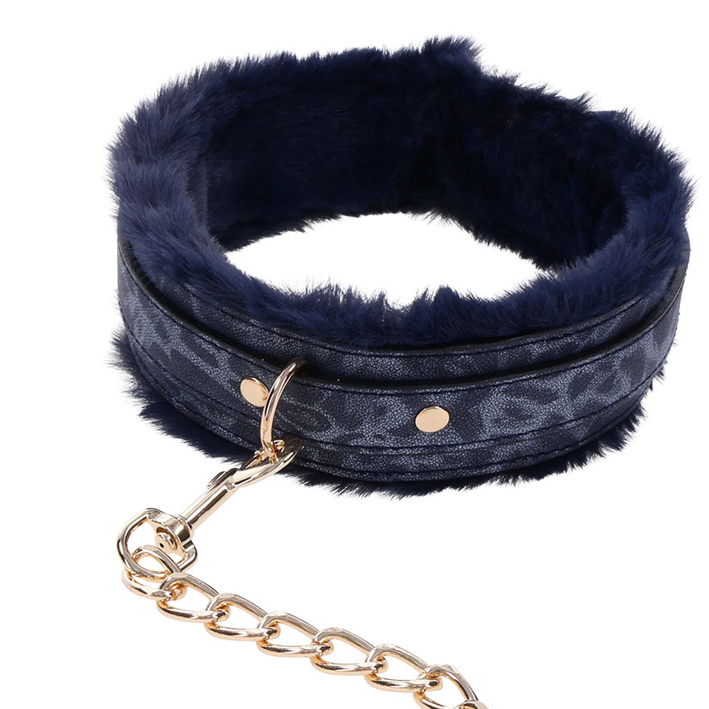 Sex & Mischief Cougar Collar & Leash - Tophatter's Adult Sex Toys Online Bondage and Fetish > Leashes and Collars - Tophatter Daily Deals