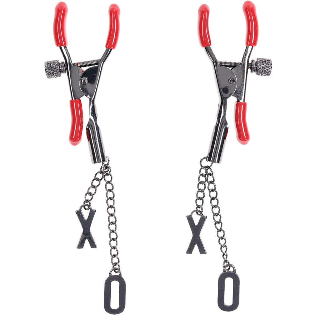 Ex's & Oh's Nipple Clamps Bondage and Fetish > Nipple Stimulators & Clamps - Tophatter Daily Deals