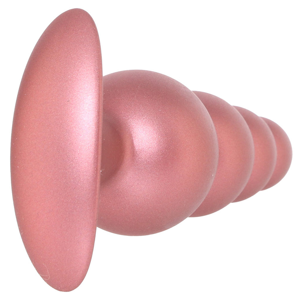 Ouch! Smooth Silicone Beaded Butt Plug in Rose Gold - Tophatter's Adult Sex Toys Online Anal Sex Toys > Butt Plugs - Tophatter Daily Deals