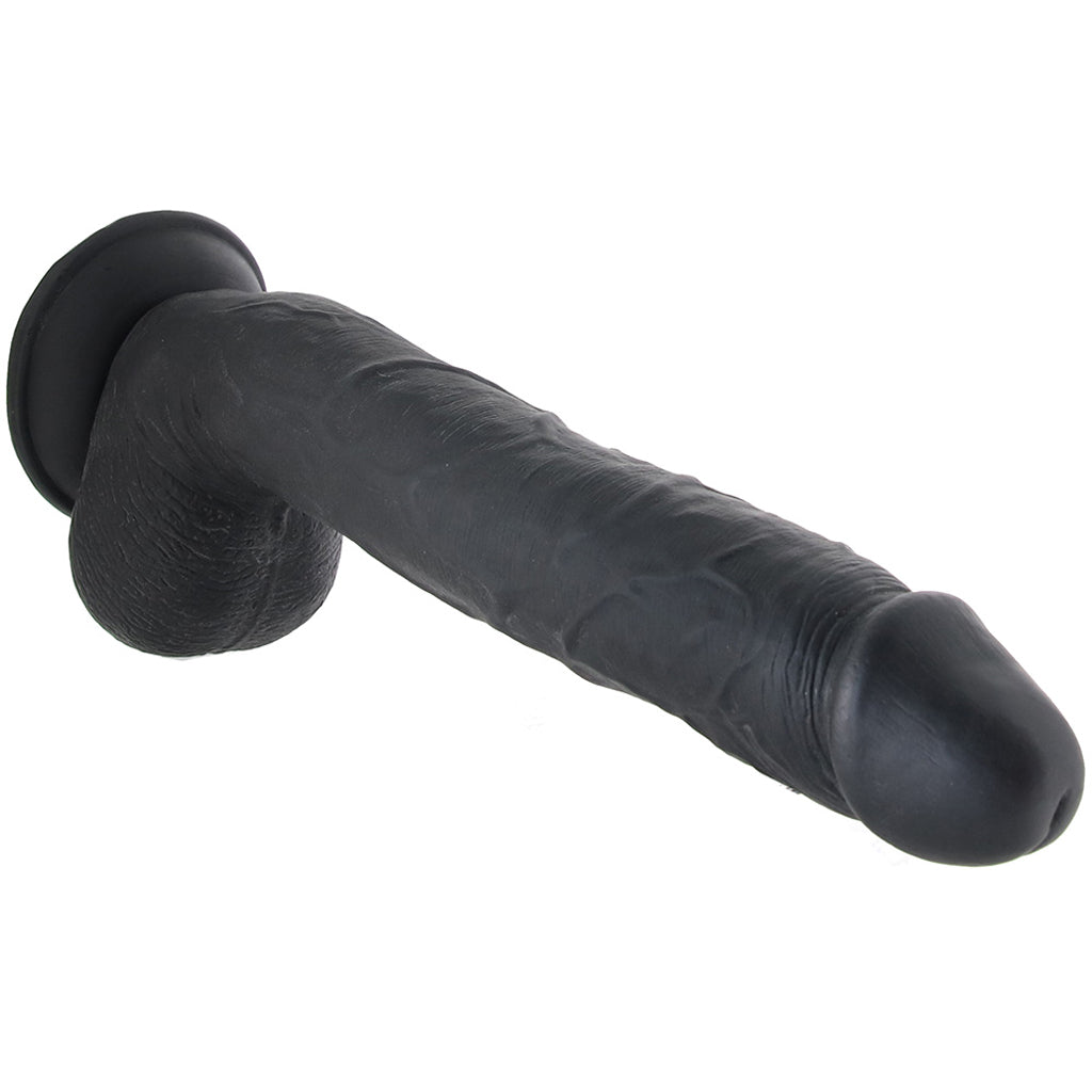 Master Cock Long Logan 10 Inch Ballsy Dildo in Black - Tophatter's Adult Products Dildo Sex Toys > Realistic Dildos - Tophatter Daily Deals