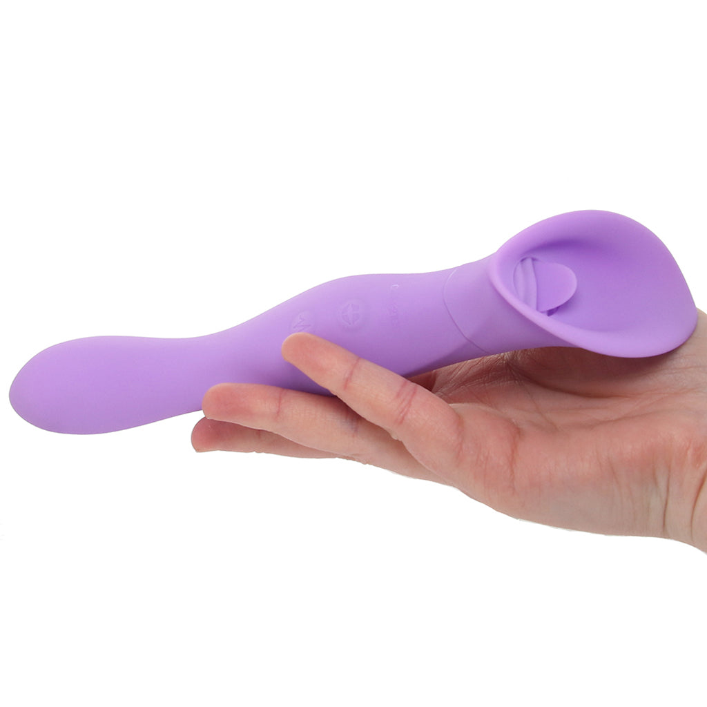 Couture Collection Dual Flickering Wand Vibrators > Clitoral Stimulators - Tophatter Daily Deals
