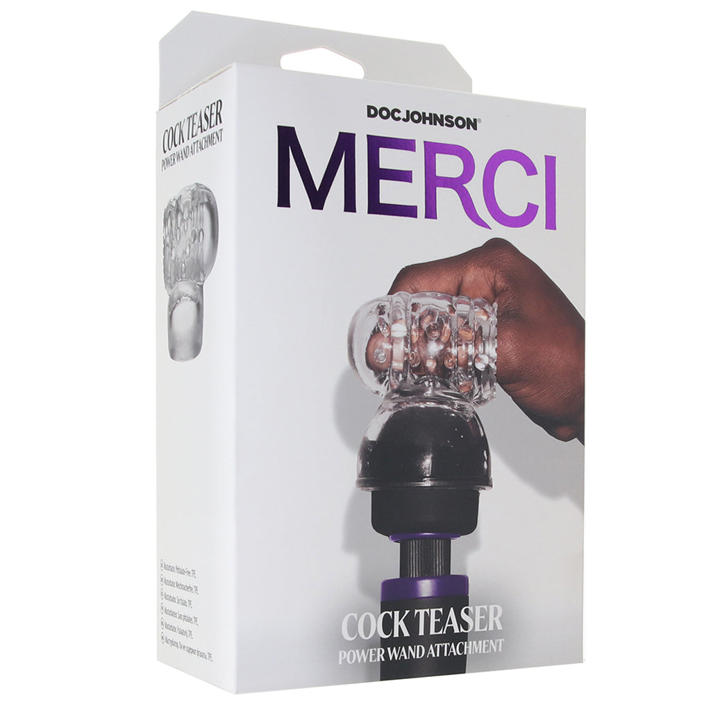 Merci Cock Teaser Wand Attachment Vibrators > Wands - Tophatter Daily Deals