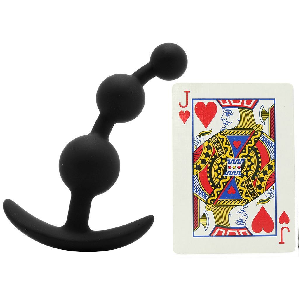 Luxe Be Me 3 Silicone Anal Beads in Black - Tophatter's Adult Products Anal Sex Toys > Anal Beads - Tophatter Daily Deals