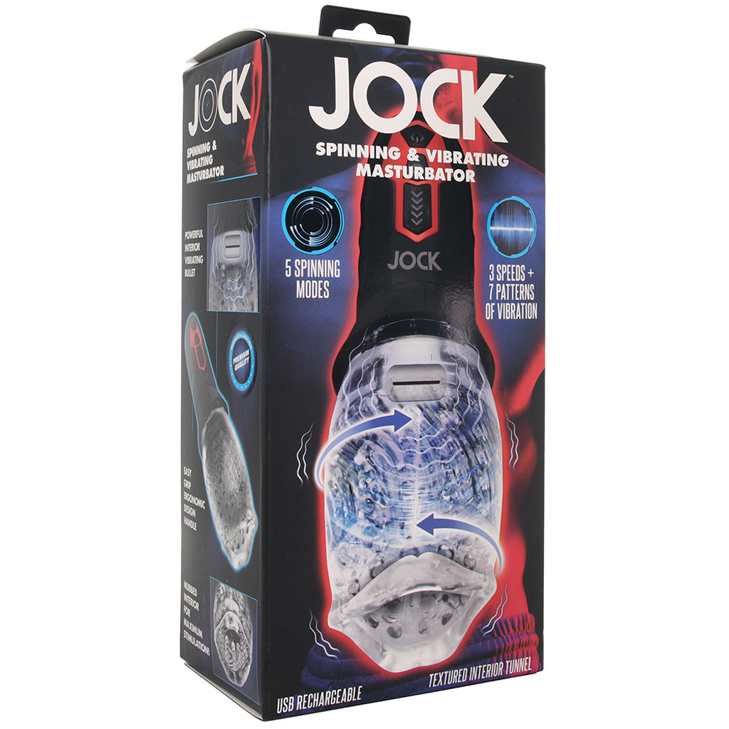 Jock Spinning & Vibrating Masturbator - Tophatter's Adult Sex Toys Online Male Masturbators > Auto Strokers - Tophatter Daily Deals