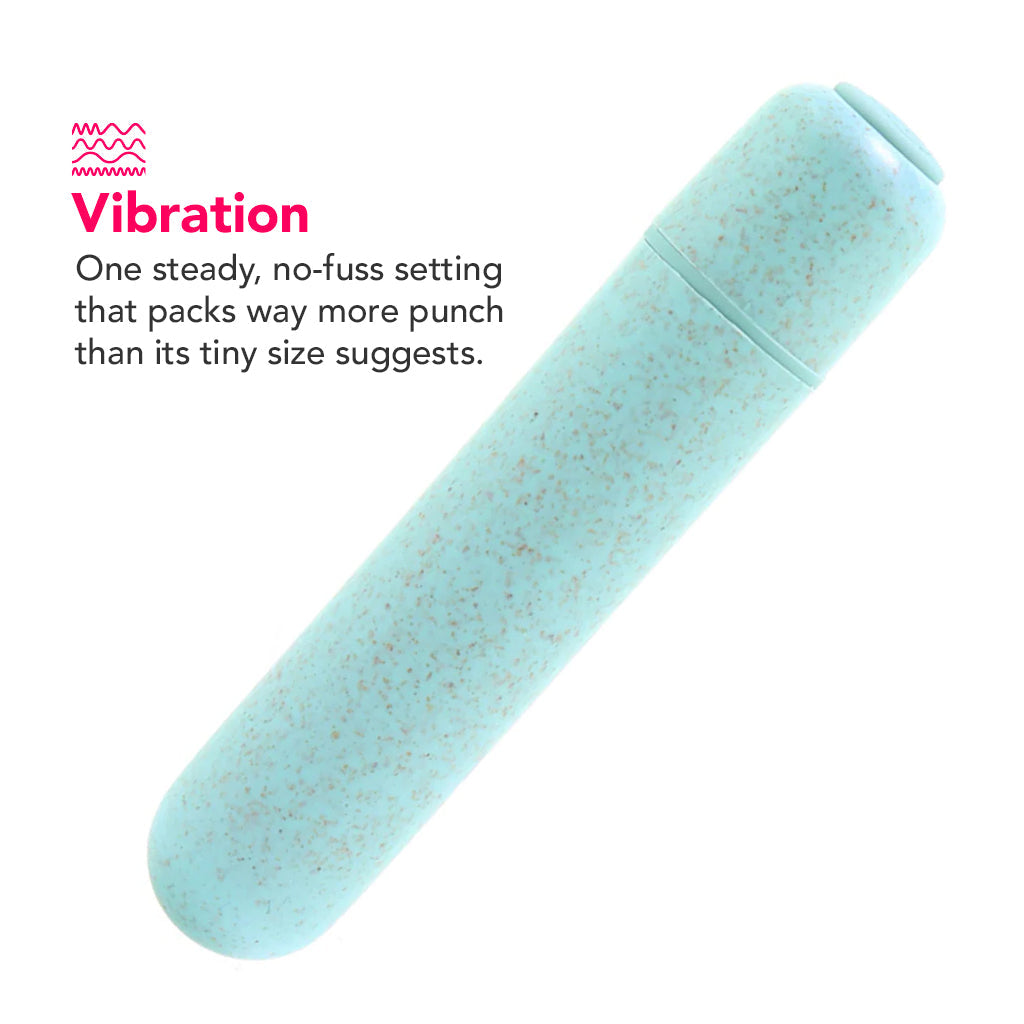 Gaia BioFeel Biodegradable Bullet Vibe in Aqua Vibrators > Bullet and Egg Vibrators - Tophatter Daily Deals