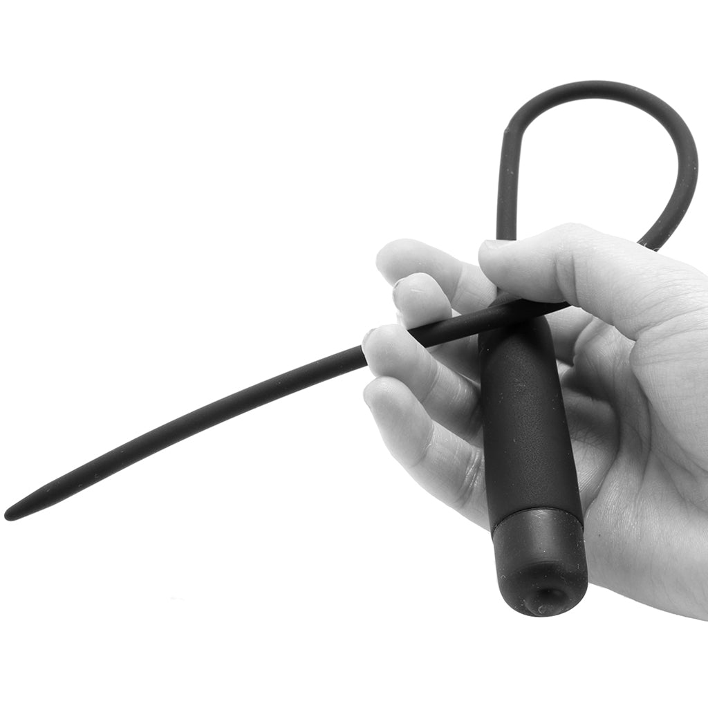 Ouch! Vibrating Extra Long Silicone Urethral Sound - Tophatter's Adult Products Bondage and Fetish > Cock and Ball Devices - Tophatter Daily Deals