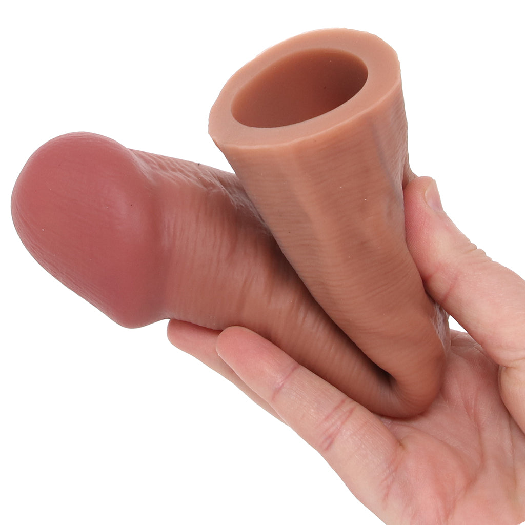 Jock 1.5 Inch Silicone Penis Extension in Tan - Tophatter's Adult Sex Toys Online Male Enhancement > Extenders and Sleeves - Tophatter Daily Deals