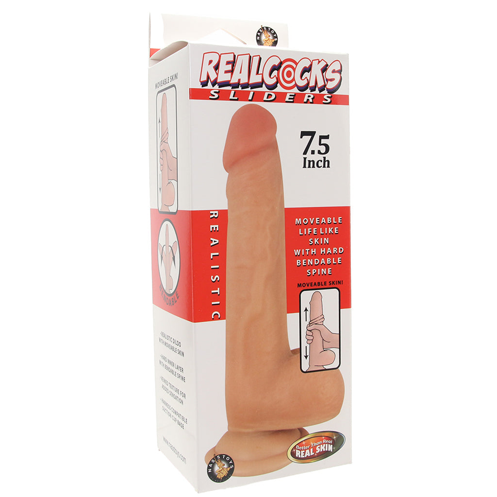 Real Cocks 7.5 Inch Realistic Sliders Dildo in Vanilla - Tophatter's Adult Products Dildo Sex Toys > Realistic Dildos - Tophatter Daily Deals