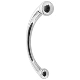 PinkCherry 8 Inch Stainless Steel Curved G-Spot Dildo - Tophatter's Adult Sex Toys Online Dildo Sex Toys > G-Spot Dildos - Tophatter Daily Deals