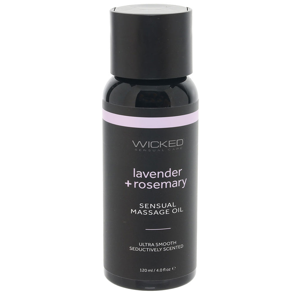 Sensual Massage Oil 4oz/120ml in Lavender & Rosemary - Tophatter's Adult Sex Toys Online Lubes and Lotions > Erotic Massage Oils - Tophatter Daily Deals