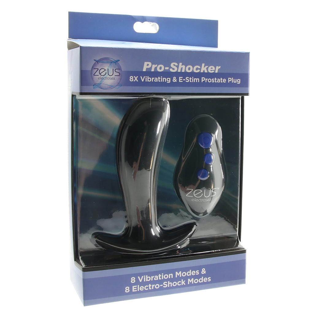 Zeus Pro-Shocker Vibrating E-Stim Prostate Plug - Tophatter's Vibrator Deals Online Anal Sex Toys > Prostate Massagers - Tophatter Daily Deals