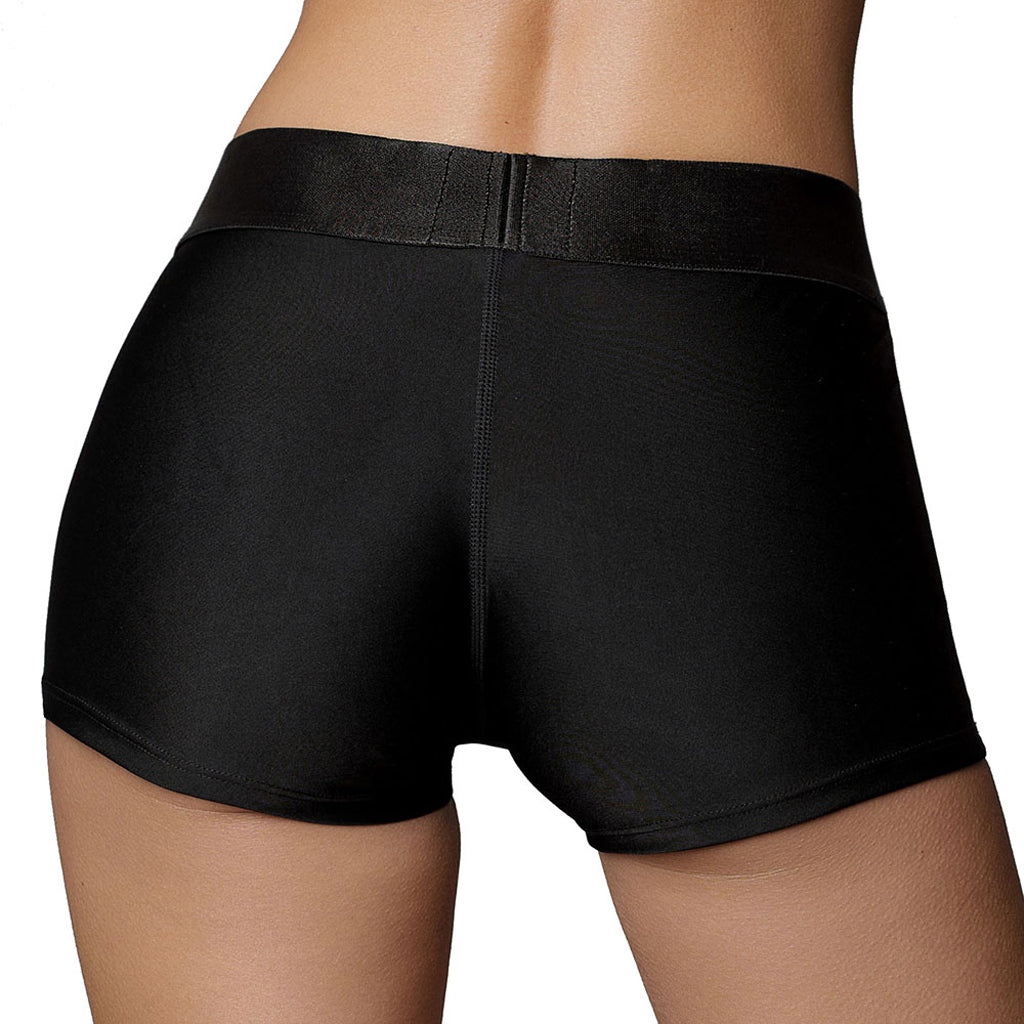 Ouch! Black Vibrating Strap-on Boxer /S Dildo Sex Toys > Strap-On and Harnesses - Tophatter Daily Deals