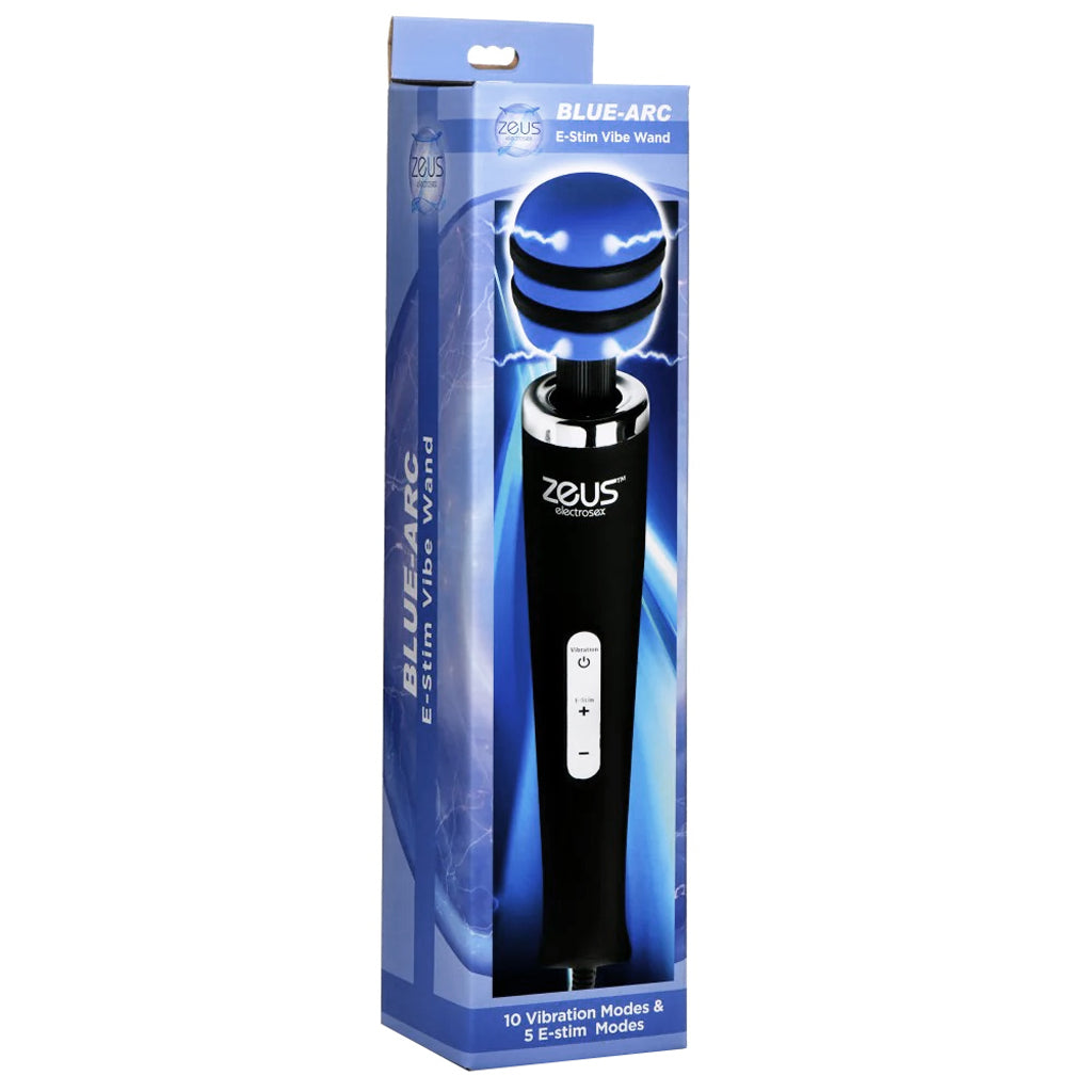 Zeus Blue Arc Plug In E-Stim Vibrating Wand Vibrators > Wands - Tophatter Daily Deals