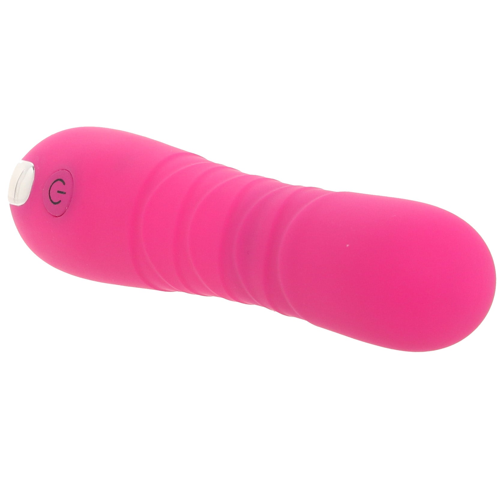 Bang! Thrusting Silicone Vibe in Pink Thrusting Dildos & Vibrators - Tophatter Daily Deals