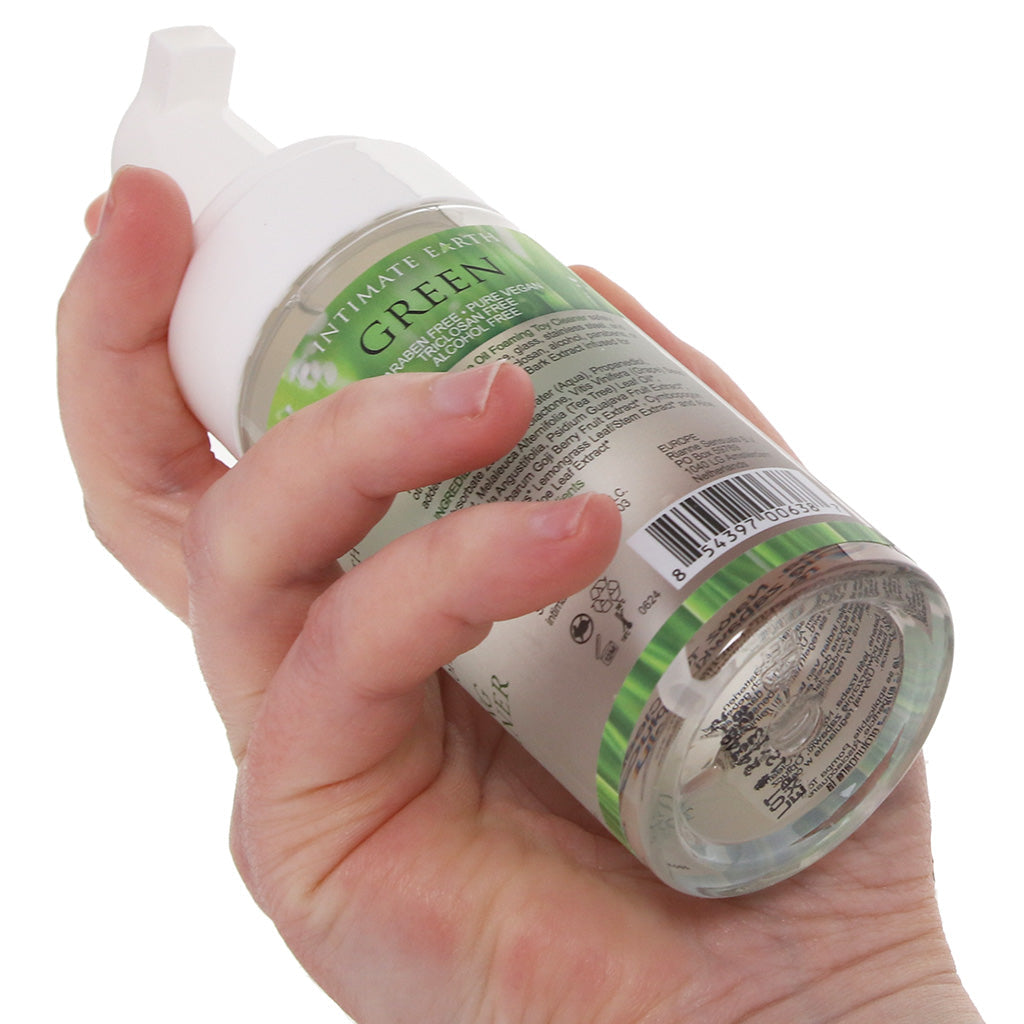 Green Foaming Toy Cleaner in 3.4oz/100ml - Tophatter's Adult Products Lubes and Lotions > Sex Toy Cleaner - Tophatter Daily Deals