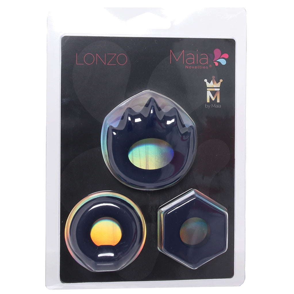 Lonzo Liquid Silicone Ring Set in Navy Blue Cock Rings - Tophatter Daily Deals