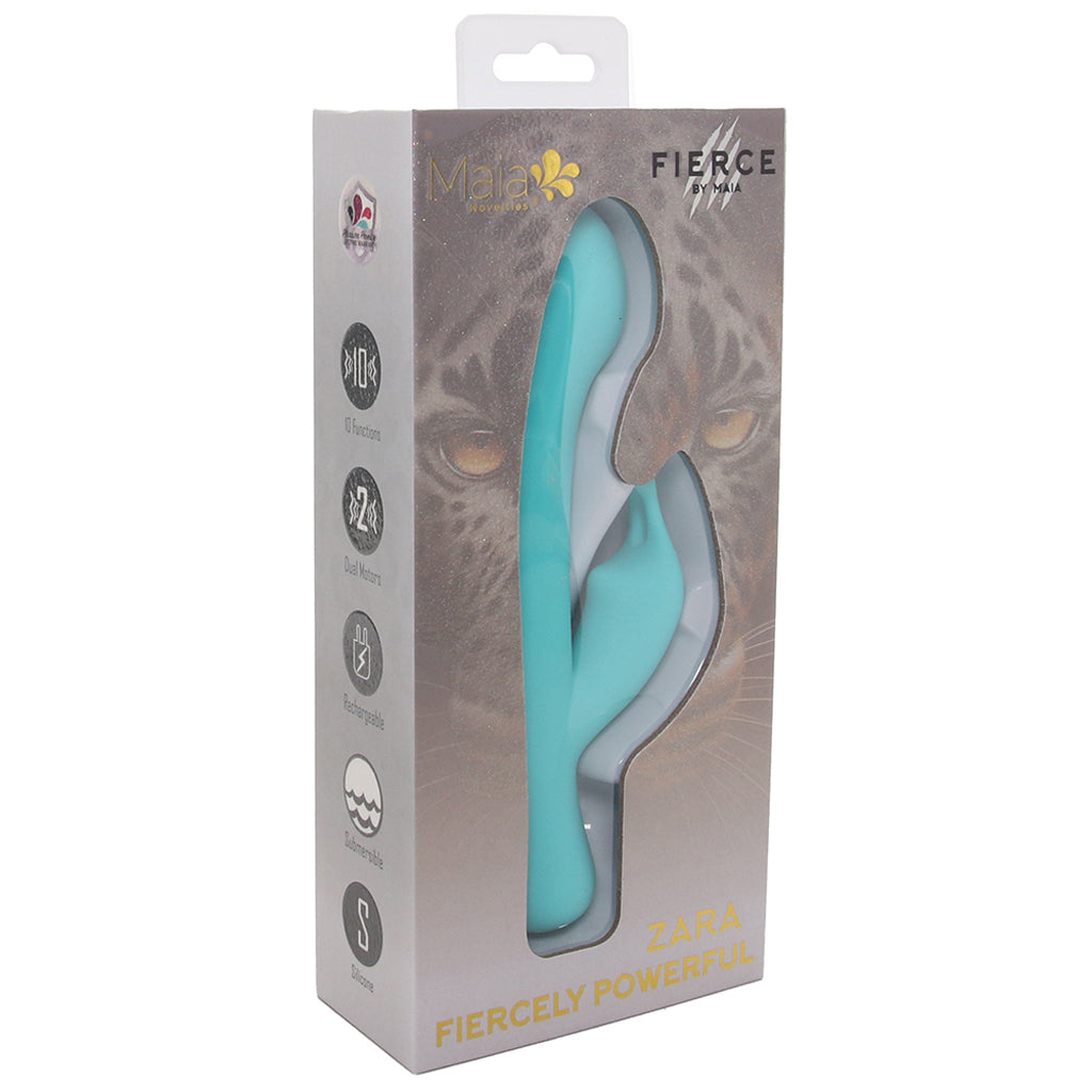 Zara Fiercely Powerful Rabbit Vibe in Teal - Tophatter's Adult Sex Toys Online Vibrators > Rabbit Vibrators - Tophatter Daily Deals