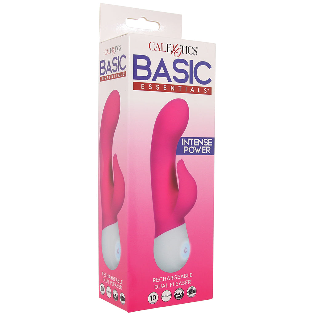 Basic Essentials Dual Pleasure Rabbit Vibe - Tophatter's Adult Sex Toys Online Vibrators > Rabbit Vibrators - Tophatter Daily Deals