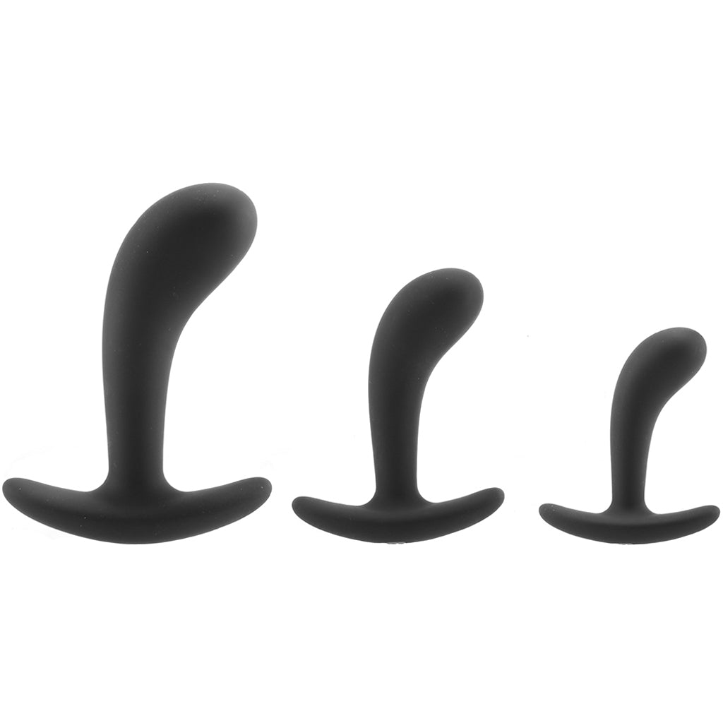 Renegade Silicone P-Spot Kit in Black Anal Sex Toys > Butt Plugs - Tophatter Daily Deals