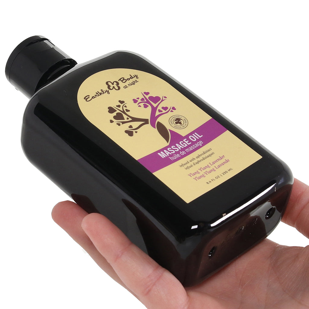 At Night Massage Oil 8.4oz/250ml in Ylang-Ylang Lavender - Tophatter's Adult Sex Toys Online Lubes and Lotions > Erotic Massage Oils - Tophatter Daily Deals