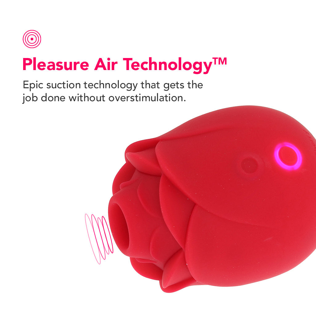 PinkCherry Rose Vibrator 2.0 - 10 Modes Pleasure Air Clitoral Suction Stimulator Vibrators > Clitoral Stimulators - Tophatter Daily Deals