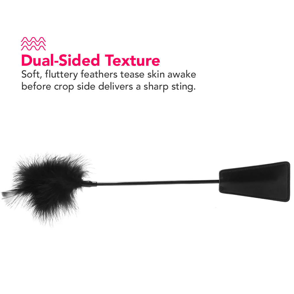 Ouch! Feather Crop in Black Bondage and Fetish > Whips and Crops - Tophatter Daily Deals