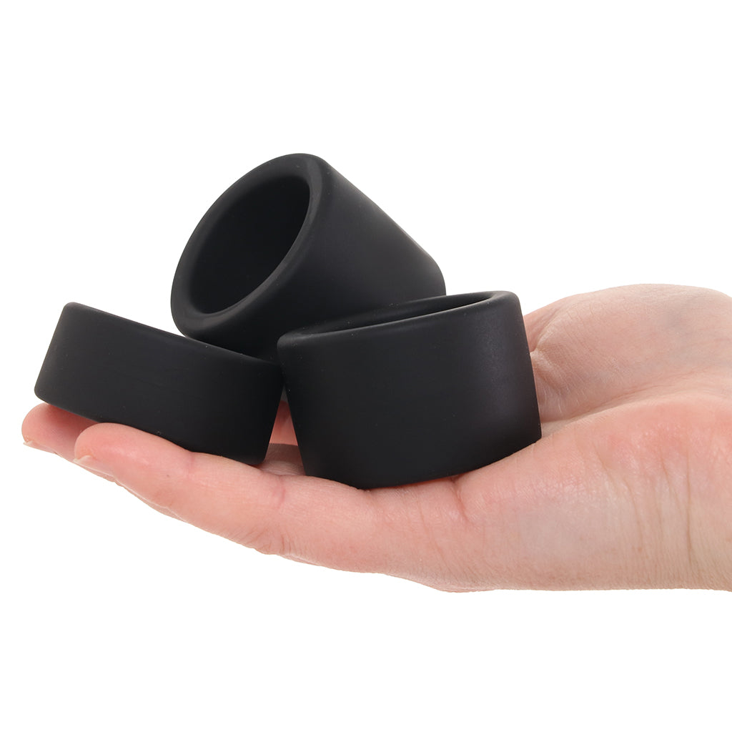 LEVELZ 3 Piece Silicone Ball Strap Set Cock Rings - Tophatter Daily Deals
