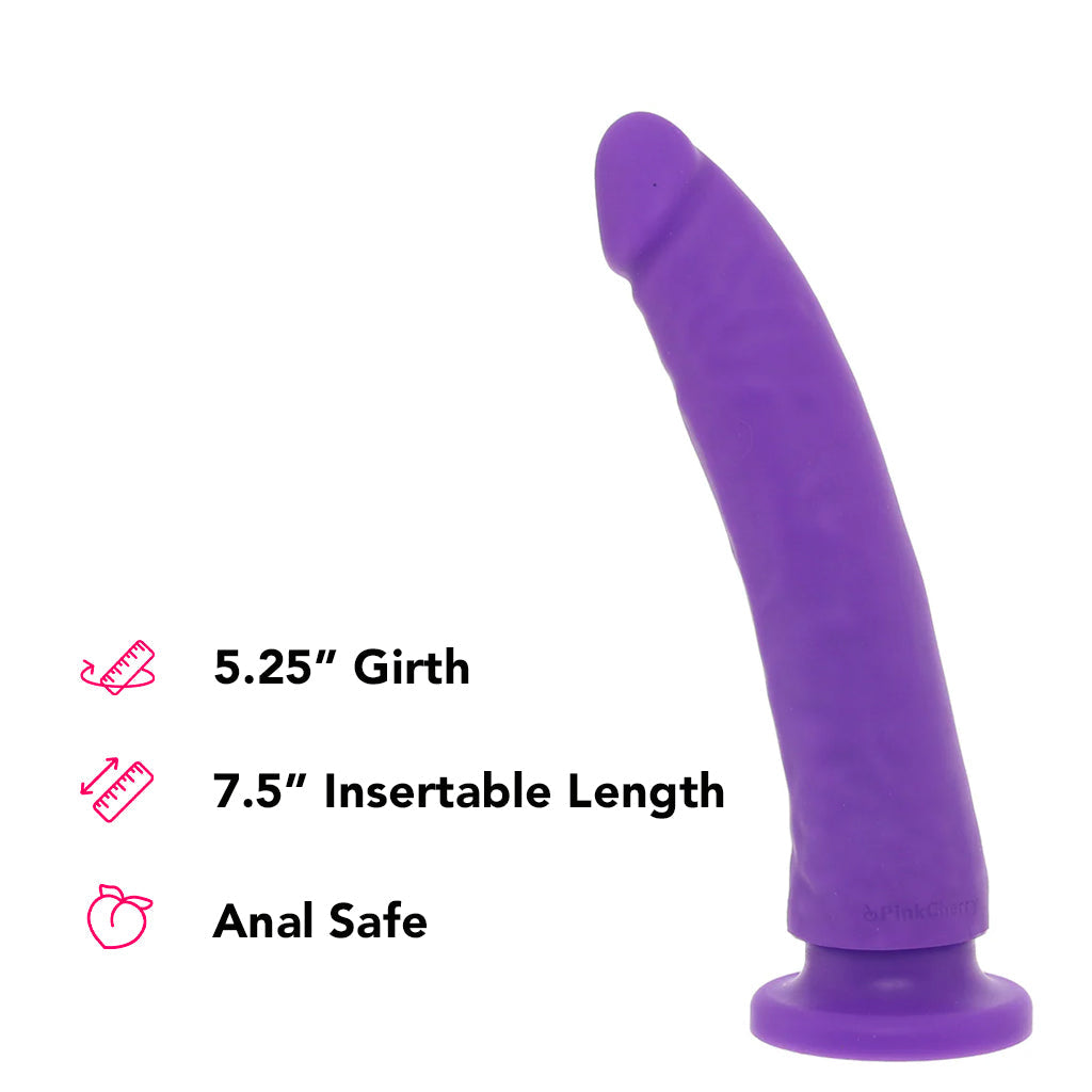 PinkCherry Premium 7.5 Inch Purple Silicone Realistic Dildo - Tophatter's Adult Sex Toys Online Dildo Sex Toys > Realistic Dildos - Tophatter Daily Deals