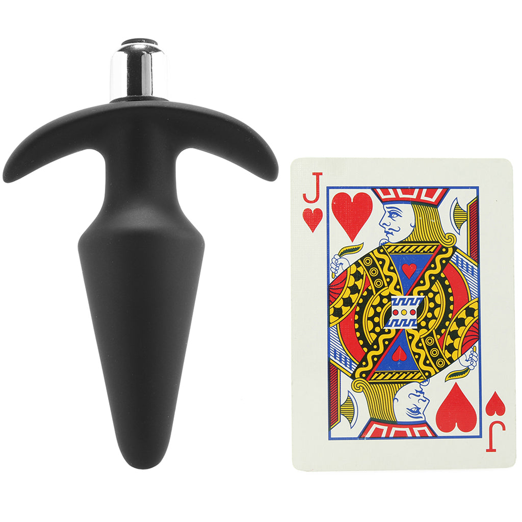 Luxe Discover Vibrating Silicone Butt Plug in Black - Tophatter's Adult Products Anal Sex Toys > Butt Plugs - Tophatter Daily Deals