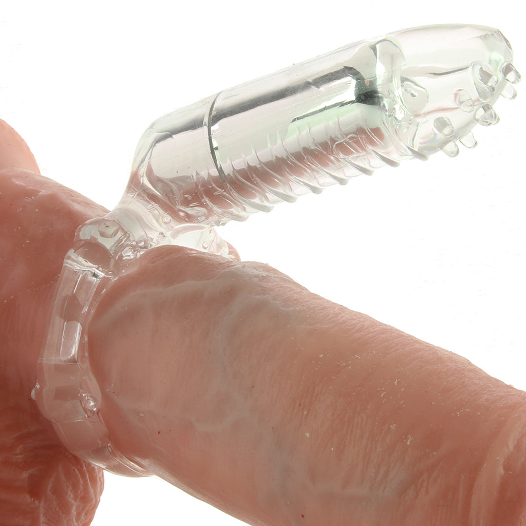 MachO Clitoral Massage Vibrating Cock Ring in Clear - Tophatter's Vibrator Deals Online Cock Rings - Tophatter Daily Deals