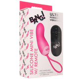 Bang! Silicone Mini Vibe with Remote in Pink Vibrators > Bullet and Egg Vibrators - Tophatter Daily Deals