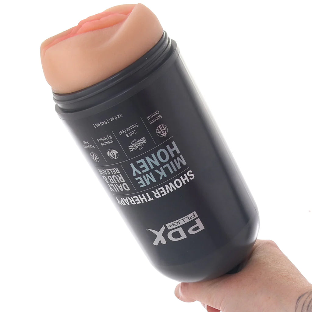 PDX Shower Therapy Milk Me Honey Stroker in Light Male Masturbators > Self-Contained Strokers - Tophatter Daily Deals