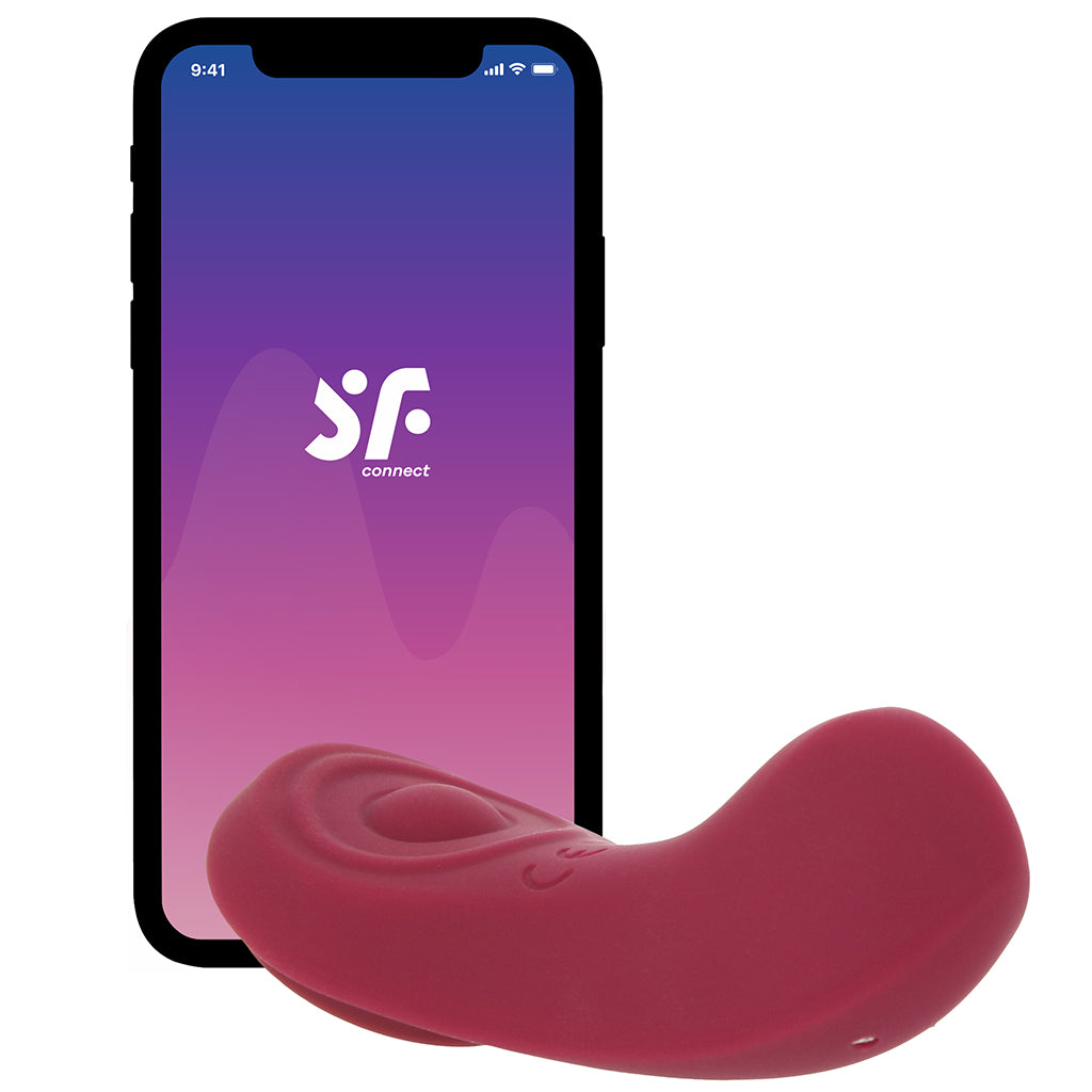 Satisfyer Sexy Secret Panty Vibe in Merlot Vibrators > Wearable & Panty Vibrators - Tophatter Daily Deals