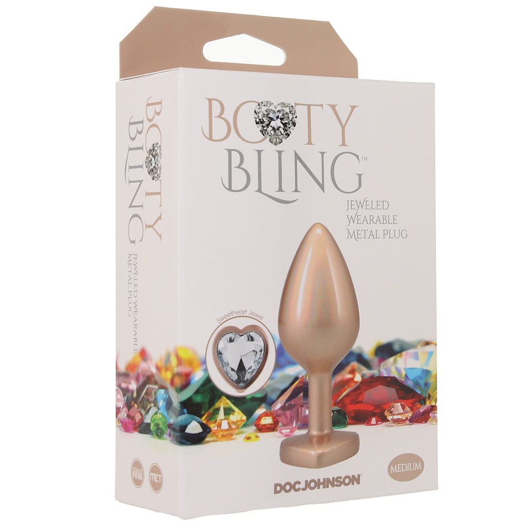 Booty Bling Gold Metal Jewelled Butt Plug in Medium Anal Sex Toys > Butt Plugs - Tophatter Daily Deals