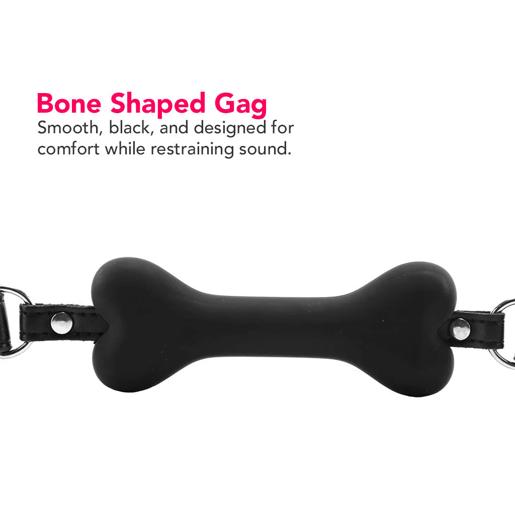 Ouch! Puppy Play Silicone Bone Gag Bondage and Fetish > Ball Gags & Mouth Restraints - Tophatter Daily Deals