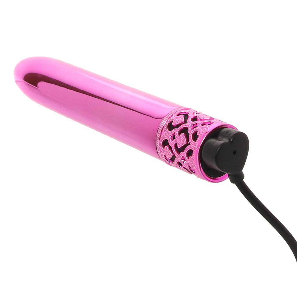 Royal Gems Shiny Bullet Vibe in Pink Vibrators > Bullet and Egg Vibrators - Tophatter Daily Deals