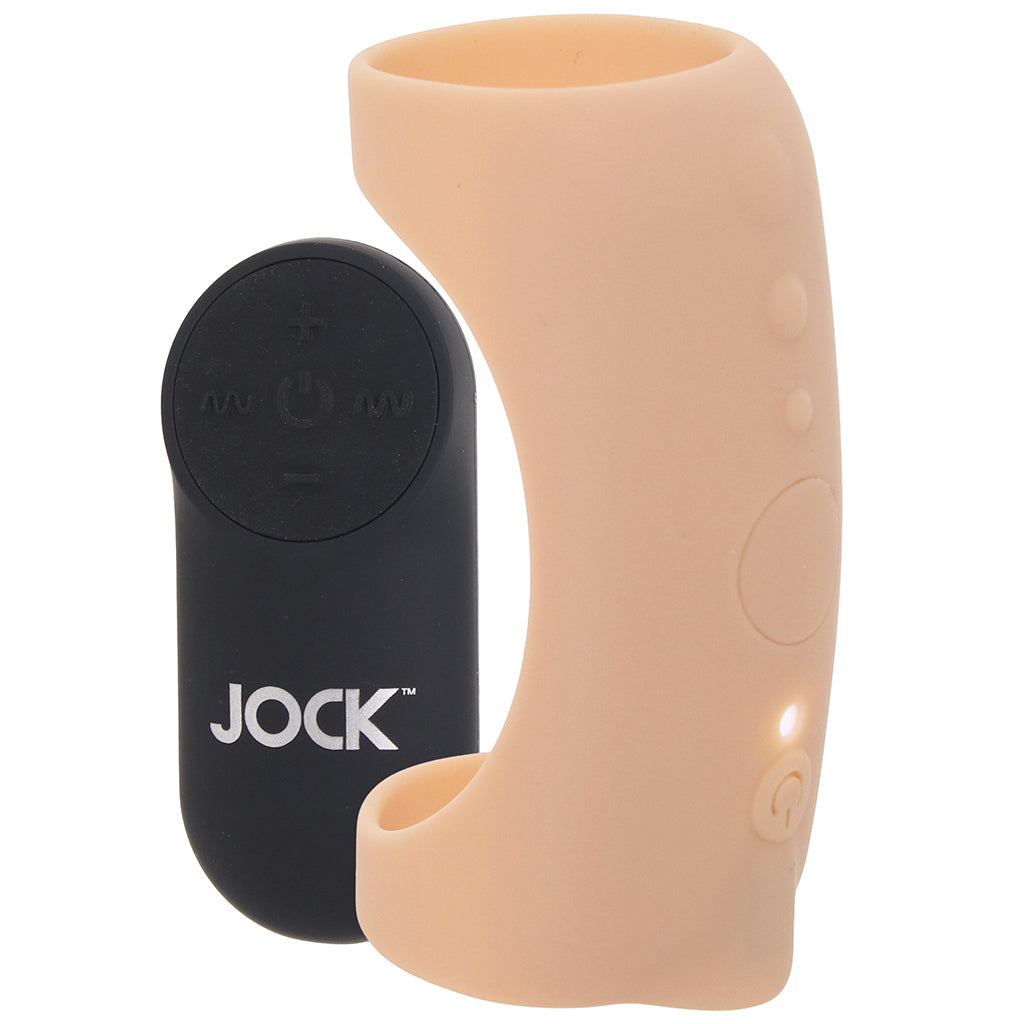 Jock Vibrating Silicone Penis Sleeve in Light - Tophatter's Vibrator Deals Online Male Enhancement > Extenders and Sleeves - Tophatter Daily Deals
