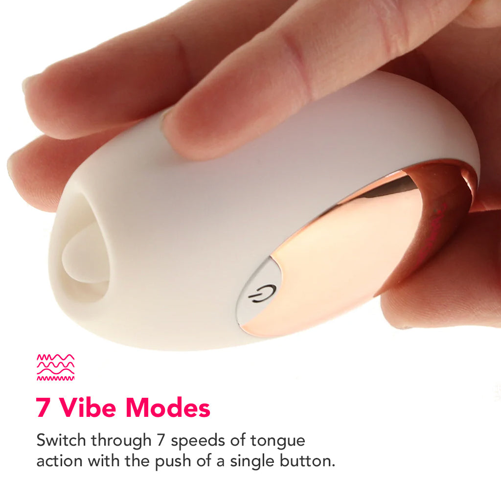 PinkCherry Goldielicks Tongue Vibe Vibrators > Clitoral Stimulators - Tophatter Daily Deals