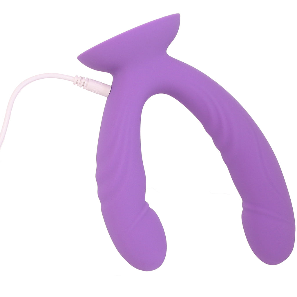 Inya Duet Vibrating Double Dildo in Purple Vibrators > Double Penetration - Tophatter Daily Deals