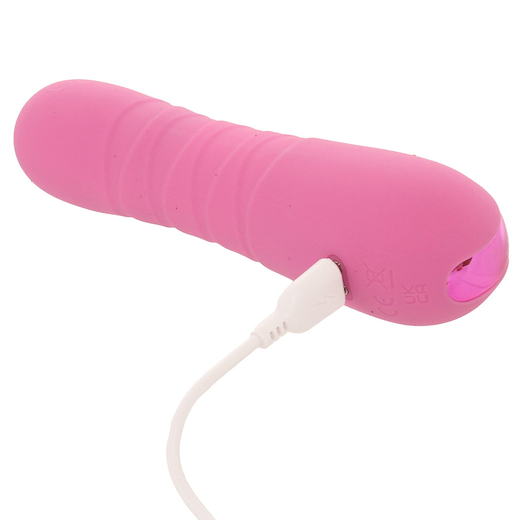 Pretty in Pink Crush Thrusting Vibe Vibrators > Bullet and Egg Vibrators - Tophatter Daily Deals
