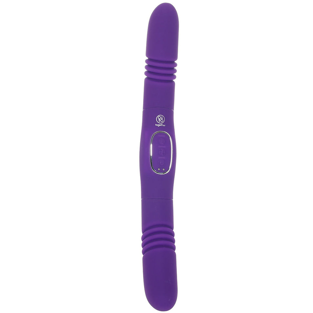 Together Double Delight Vibrating & Thrusting Dildo Dildo Sex Toys > Double Ended Dildos - Tophatter Daily Deals