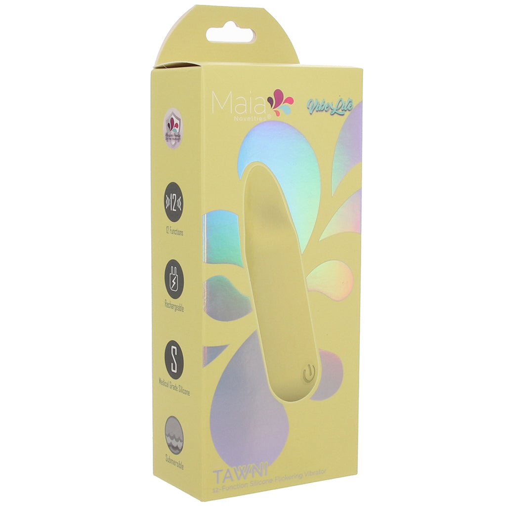 Tawni Silicone Flickering Bullet Vibe in Yellow - Tophatter's Vibrator Deals Online Vibrators > Bullet and Egg Vibrators - Tophatter Daily Deals